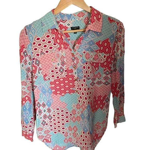 Beautiful Boho Talbots Petite Blouse, Size Small Petite - Picture 3 of 4
